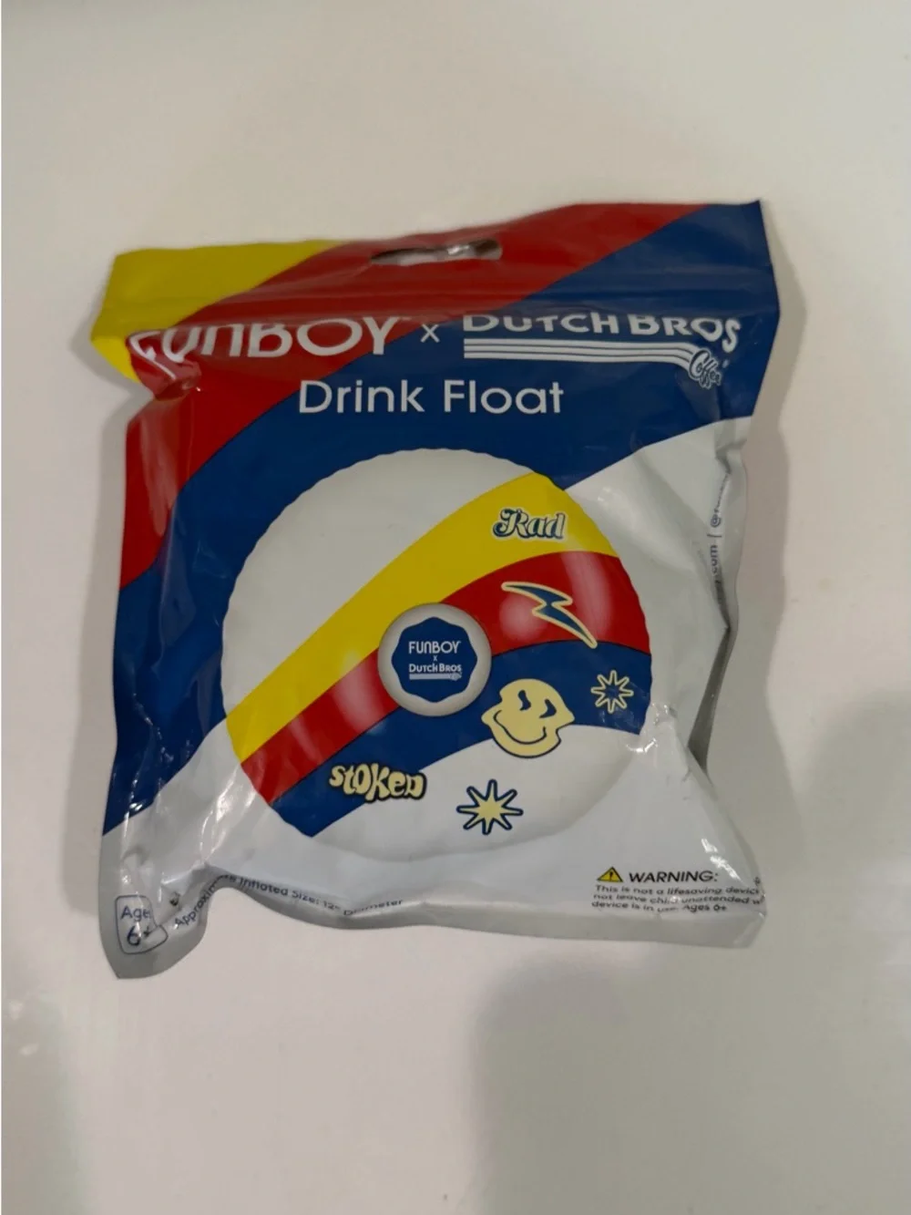 Dutch Bros Merch 2025 FUNBOY x Dutch Bros Drink Float Inflatable Cup Holder